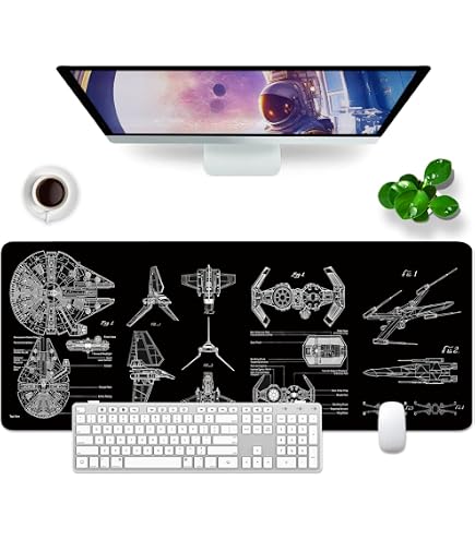 Tapis De Souris Death Starsbucks Rond, 20x20cm, Design Geek Café/Star Wars, Base Antidérapante, Polyester, Pour Bureau, Maison