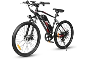 SAMEBIKE Electric Bike for Adult, 24" /26"/27.5" Electric Mountain Bicycle with 36V 14AH Removable Battery, Multi-link Suspension Off-road E-bike, Max Range 100km Men and Women