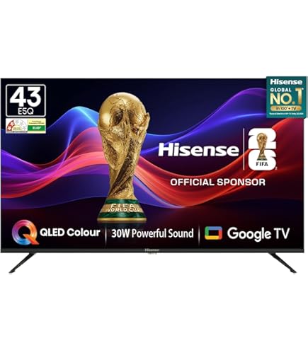 Hisense 108 cm (43 inches) Bezelless Series 4K Ultra HD Smart LED