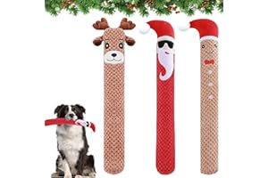 PELLINCH Zabawka dla psa na Boże Narodzenie, 3 sztuki, piszcząca zabawka dla psa, zabawka na Boże Narodzenie, interaktywna zabawka dla psa, zabawka do żucia, prezent na Boże Narodzenie, dla małych, średnich