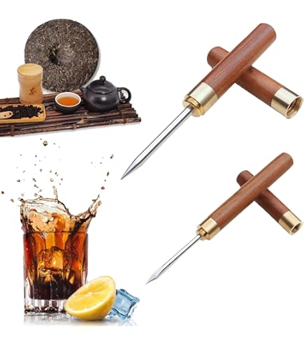 Edelstahl Eispickel 17cm - Ice Crusher Mit Holzgriff Für Cocktails & Getränke | Küchenwerkzeug