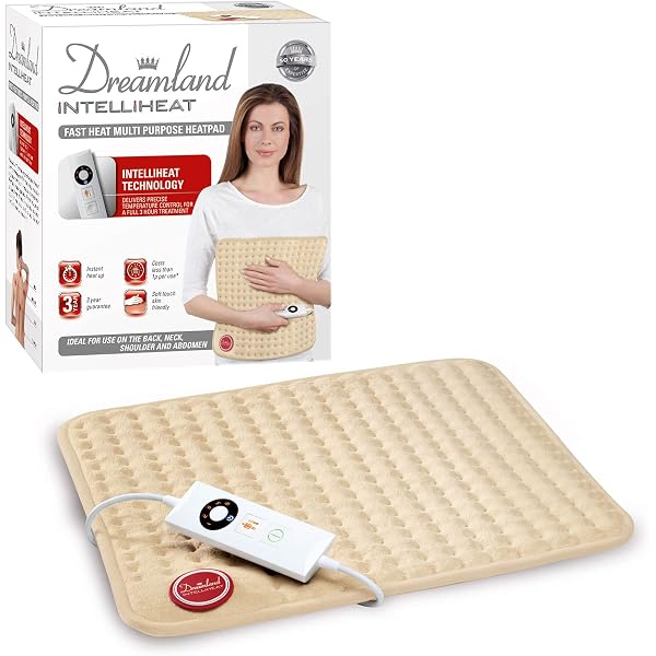 Dreamland Heat Pad, Instant Heat up, 5 temperature settings : Amazon.co.uk:  Health u0026 Personal Care