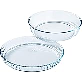 Pyrex® - Bake & Enjoy - Set of a Glass flan Dish 28 cm and a Cake Dish 26 cm