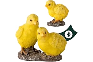 ‎VERDOBA VERDOBA Garten Dekoration 3 Küken - Deko Figur aus Kunstharz/Kunststein (Polyresin) für Balkon, Garten, Wintergaren, Teich - Gartendekoration für außen - naturgetreue Garten Deko