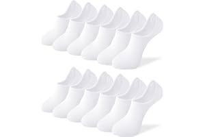Gendewiner Cotton Trainer Socks for Womens and Mens No Show Ankle Low Cut Short Non Slip Liner Athletic Casual Invisible Multipack