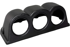 DL-Racing Instrumenten Halter 3-Fach 52mm Schwarz
