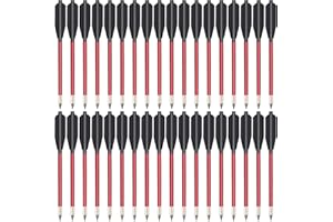 WANVZMR 6,3" Aluminium Armbrust Bolzen Pfeile für 50 lb / 80lb Pistole Armbrust Präzisionsziel,Schießpraxis im Freien und kleine Jagd,Pistolenarmbrust Bolzen Armbrustpfeile