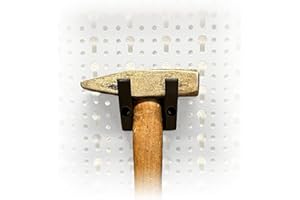 Naturalspring Werkzeug-Wandhalter für Küpper Lochwand Eurolochung Lochwand Zubehör Systemhalter Werkstattorganisation (Hammer)