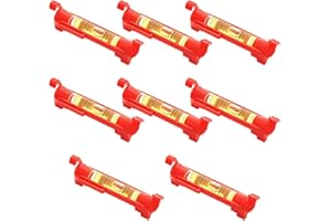 Xiciki 8Pcs Mini Corde Bulle Niveau- Suspendue Ligne Niveau à Bulle pour la Maçonnerie et la Plomberie