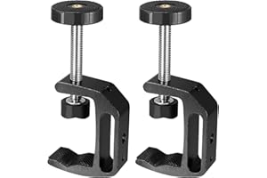 ANBEEISS 2 Pz Morsetto a C, Morsetti a C con Vite Grandi, Morsetti da Tavolo per Legno, Morsetto da Tavolo per Cassetti Saldatura Artigianato Montaggio su Scrivania (0-47 mm)