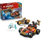 LEGO NINJAGO Kai ve Cole&rsquo;un Birleşen Ara&ccedil;ları 71864-7 Yaş ve &Uuml;zeri &Ccedil;ocuklar i&ccedil;in Kai, Cole ve K&ouml;t&uuml; Buz Canavarı Minifig&uuml;rleri
