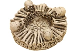 MEDIGY COOL Tête de mort cigare Cendrier Cendrier Tête de mort pour la décoration de la maison Celetraion Barre cendriers