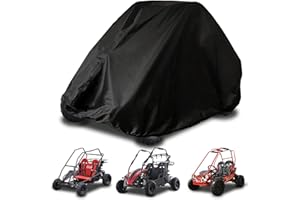 YONQIFON Go-Kart-Abdeckung, Go-Kart für Kinder, wasserdicht, groß, Gokart-Zubehör, 170 cm L x 115 cm B x 120 cm H, Schwarz
