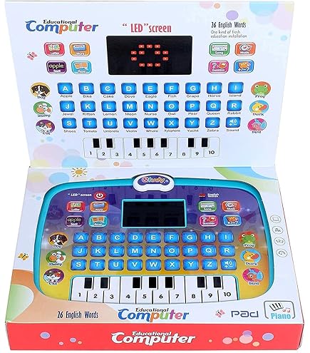 Lexibook, Barbie, Ordenador Educativo y bilingüe en inglés/español, Juguete para niños con 124 Actividades para Aprender, Jugar y Escuchar música, Rosa, JC598BBi2