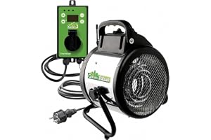 Bio Green Pal 2.0 Elektrisk Luftvärmare med Digital Termostat, Svart