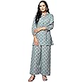 GRECIILOOKS Women's Rayon Ankle Length Co-Ord Set for Women | Co Ord Set for Women Stylish | Kurta Set for Women | Kurta Set | Ethnic Co Ord Set for Women | 3/4 Sleeve Women Co-Ord Set