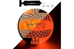 NIGHTMATCH Pallone da pallavolo luminoso a LED (LB20-EU)