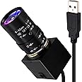 ELP 5-50mm Manual Varifocal Zoom Lens 8 Megapixels USB Camera with IMX179 Sensor compatible for Windows Linux Variable Focus Computer Web Camera for Industry/Robot Project USB8MP02G-SFV(5-50)