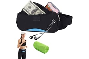 CYCHEN Marsupio Sportivo Impermeabile Running Porta Cellulare Donna Uomo con Tasca Cintura da Corsa - per Portafoglio Chiavi iPhone X 7 6 Plus Samsung Huawei Smartphone Jogging Viaggio Trekking Bicicletta