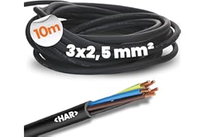 LAPP MOBILITY 10 Meter Lapp 1600118 H07RN-F 3x2,5 mm² Gummileitung flexibel mit Schutzleiter I UV-resistentes Kabel für Außenbereich I ölbeständig I flammwidrig I Anschlussleitung 3G2,5 mm2 schwarz