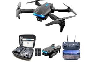 Dron E99 Pro Plataforma Regalo Con 2 Camaras 2 Baterias Drone Looping 3D Flip 3 Modos de Velocidad Aeromodelismo Dron Estable para Principiantes Control Remoto Astur Group