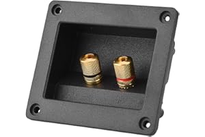 Eboxer Altoparlante Terminal Box Speaker Box Terminale Binding Post Gold Banana Binding Post per casa, Hotel, Sala o Altri luoghi Che Si Desidera Impostare Un Altoparlante