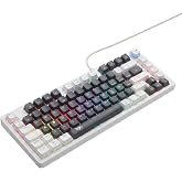 Gameagle 75% RGB Mekanik Gaming Klavye, Double Shot Dayanıklı Tuş Takımı, 26 Tuş Anti-Ghosting, Ekstra Tuş Takımı, N-Key Roll
