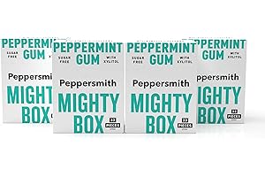 Peppersmith Peppersmith 100% Xylitol Chewing Gum - Peppermint - 4 x 50g