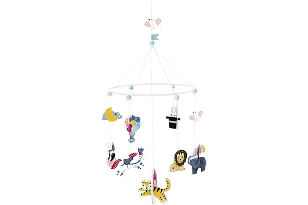 Vilac - Mobile en Bois Circus - Jeu d'éveil - A partir de 3 Mois - 8507