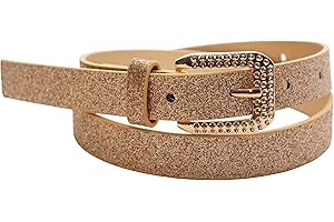 EANAGO Cinturón infantil – Cinturón moderno con purpurina para niñas – Cinturón infantil para niñas – Cinturón para niñas – Cinturón para niñas