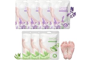 PLUVYZE 7 Paar Fußmaske Fussmaske Fußmaske Gegen Hornhaut Fußmaske Socken Fussmaske Socken Fussmaske Sehr Trockene Füsse Fussmaske Hornhautentfernung Hornhaut Maske Füße