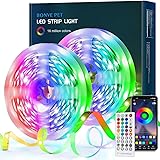 Bonve Pet Striscia led, Striscia led 30 Metri, Led Striscia RGB, Led Camera, Strip led Bluetooth con Telecomando IR 40 Tasti 