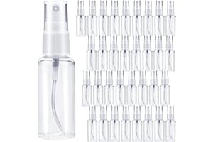 DKBT 35 Stück Sprühflaschen Kleine 30ml Mini zum Plastik Befüllen Parfüm Zerstäuber Leer Spray Bottle Parfümflasche Nachfüllbar Tragbares Transparente Sprayflasche für Körperpflege Flüssigkeit Kosmetik