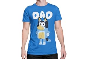 Popsicleco Dad Dog Bandit Heeler Themed T-Shirt Fathers Day T-Shirts for Men & Kids Unisex Matching Family Shirts