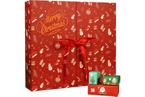 Jul Nedräkningskalender Ofylld 24-Dagars Kalender Dekoration För | Julnedräkning Kalender Låda Kan Fyllas För Godis, Leksaker, Snacks, Bord, Hylla, Entré, Klassrum, Helg, Fest, Vänner
