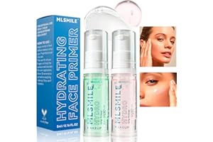 Sitovely 2 Pcs Base Hydratante pour le Visage, Face Primer, Bases de maquillage, Base de gel parfaite et transparente hydratante, Comble les pores et les ridules (5 ml x 2)
