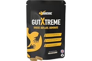 BioRevive Gut Xtreme – Advanced Gut Repair for Men & Women – Bloating Relief, Digestion Support & Gut Cleanse with Ginger, Dandelion, Fennel & Marshmallow – Reduces Water Retention & Soothes Gut Linin