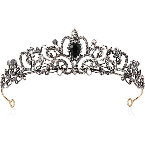 Couronne Et écharpe Reine D'anniversaire - Diadème Cristal Et Bande Satin Pailleté Pour Fête Femme Fille 30 40 50 Ans