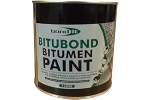 1LTR Bitubond Black Bitumen Paint for weather proofing Waterproof protective coating