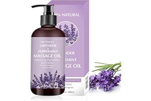 NEWVENPER Lavendel Massageöl zur Beruhigung, Beruhigung und Entspannung müder, schmerzender Muskeln Massageöl Ideales Körperöl zur Befeuchtung der Haut für Männer und Frauen