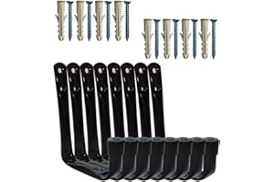 NITNOEI Conjunto de 8 Ganchos de Garaje de Alta Resistencia, Ganchos de Almacenamiento, Ganchos de Herramientas de Jardín, Ganchos de Pared, Para Almacenar Escaleras, Bicicletas Para Niños, Scooters