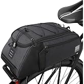 HOMPER 8L Bicycle Rear Pannier Bag Waterproof Travel Bag Portable Extendable Shoulder Bag for Outdoor Cycling