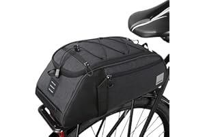 HOMPER 8L Bolsa Alforja Trasera Bicicleta Impermeable Bolso de Viaje Portátil Extensible Bolsa de Hombro para Ciclismo al Aire Libre