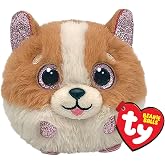Ty Beanie Balls TANNER - brązowo/biały pies