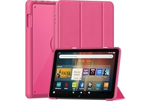 TRENDGATE Auto Wake/Sleep Smart Trifold Stand TPU Case, Please See Emerald for Compatibility - Hibiscus TPU
