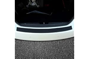 BINOSTER Car Rear Bumper Protector, Rear Bumper Guard Universal Flexible Rubber Door Sill Guard Prevent Scratches While Unloading and Loading Anti-Skid For fits most cars,Easy DIY Installation (104cm)