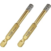 Foret Diamant Brasé 8 Mm - Pour Carrelage, Marbre, Granit, Verre - Perçage à Sec Possible