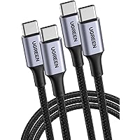 UGREEN 100W USB C till USB C-kabel 2st PD3.0 PPS USB-C laddningskabel 5A/20V kompatibel med iPhone 15 Pro Max, M2 MacBook Pro