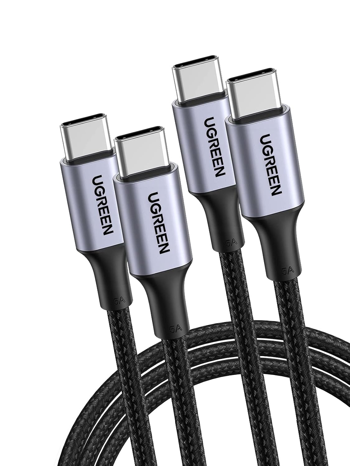 UGREEN USB C Kabel 100W Ladekabel USB-C PD 3.0 Schnellladekabel | PPS USB C auf USB C Kabel für iPhone 17/16/15 Serie, MacBook Pro/Air, iPad Pro, Galaxy S26, Steam Deck usw.（2M 2 Stück）