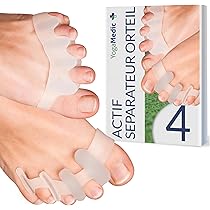 Coussinets Pour Pieds OQKAHIV – 4 Paires : Orteils + Talons – Confort Chaussures, Anti-glissement – Pour Tous Types De Chaussures